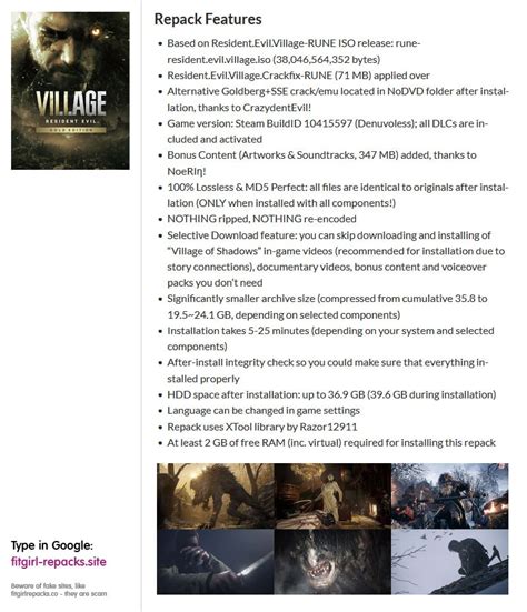 resident evil village fitgirl repack.